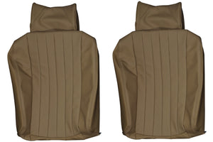 1972-1979 Mercedes Benz R107 SL C107 SLC Custom Real Leather Seat Covers (Front) - lseat2