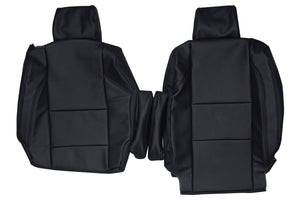 2003-2015 Nissan Titan Crew Cab Custom Real Leather Seat Covers (Front) - lseat2