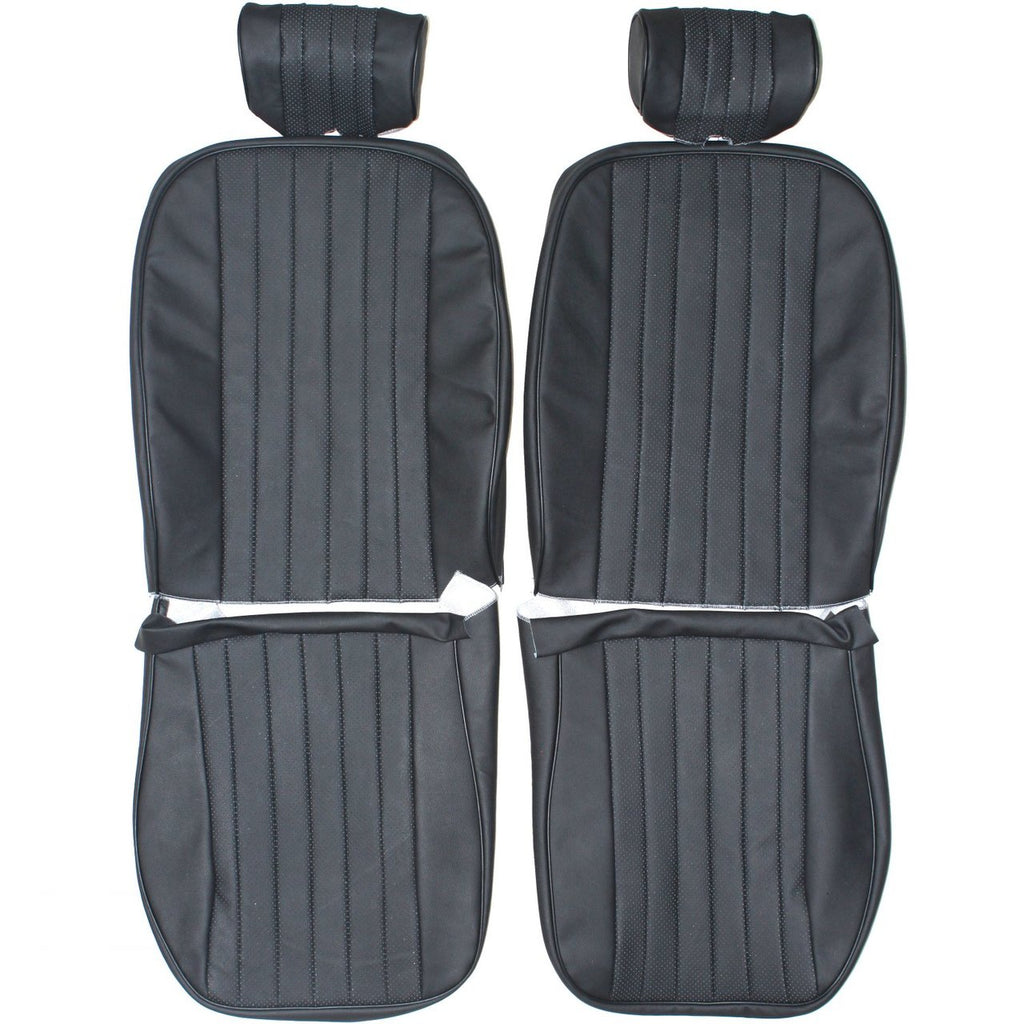 1967-1974 Jaguar XKE Roadster Custom Real Leather Seat Covers (Front) - lseat