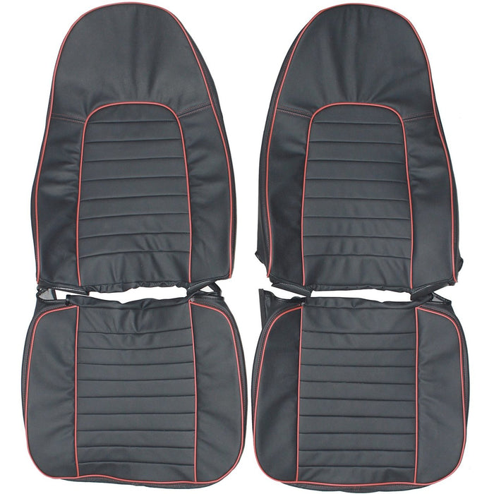 1970 AMC AMX Custom Real Leather Seat Covers (Front)