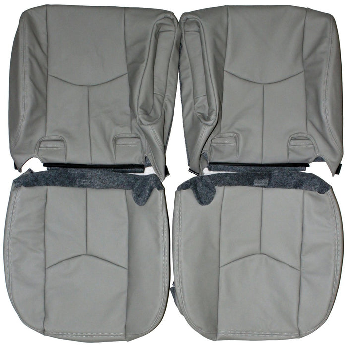 2003-2006 Chevrolet Suburban Custom Real Leather Seat Covers (Rear)