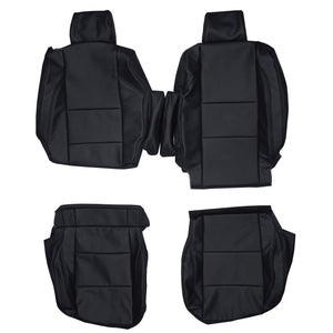 2003-2015 Nissan Titan Crew Cab Custom Real Leather Seat Covers (Front) - lseat2
