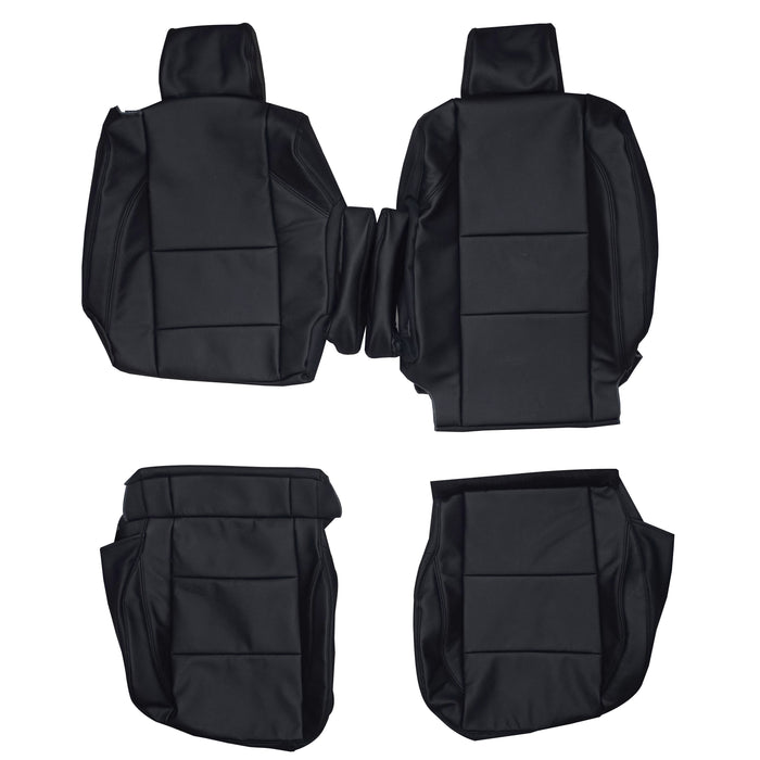 2003-2015 Nissan Titan Crew Cab Custom Real Leather Seat Covers (Front)