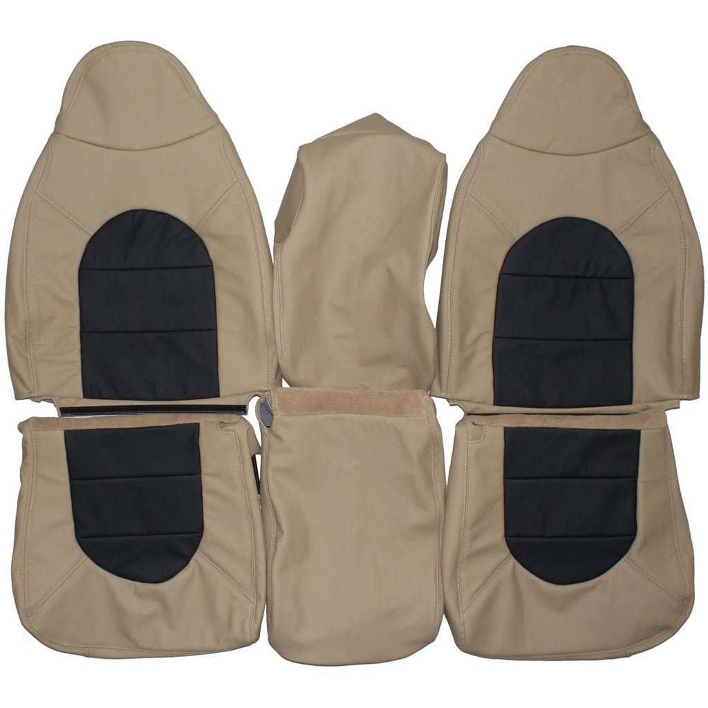 1999 Ford F250 F350 Lariat Custom Real Leather Seat Covers (Front) - lseat