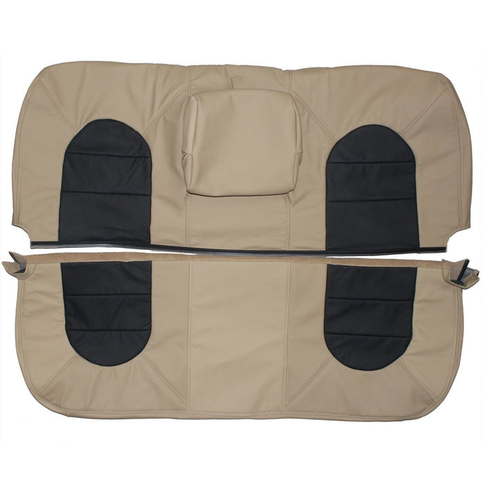 1999 Ford F250 F350 Lariat Custom Real Leather Seat Covers (Rear)