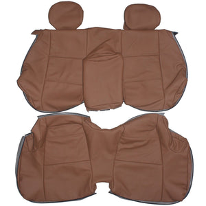 1998-2004 BMW E46 Convertible Custom Real Leather Seat Covers (Rear) - lseat2