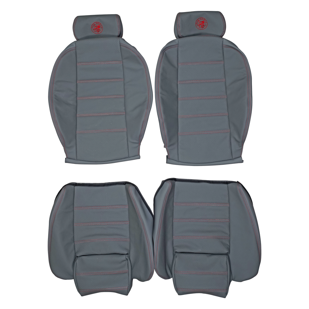 1990-1993 Alfa Romeo Spider Custom Real Leather Seat Covers (Front) - lseat2