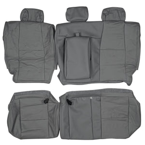 2003-2008 Honda Pilot Custom Real Leather Seat Covers (Rear) - lseat2
