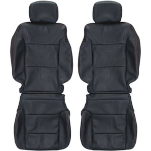 2013-2016 Chevrolet Silverado Custom Real Leather Seat Covers (Front) - lseat