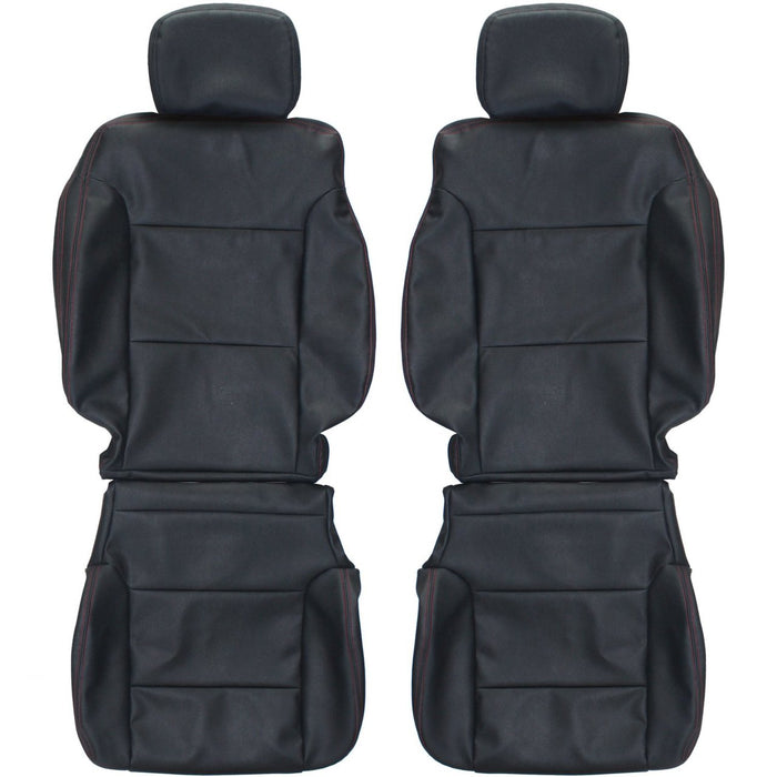 2013-2016 Chevrolet Silverado Custom Real Leather Seat Covers (Front)