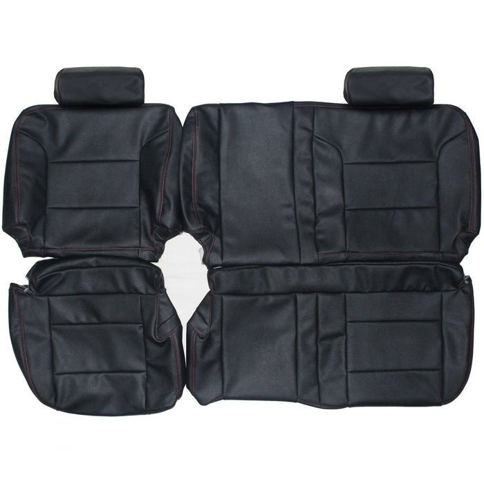 2013-2016 Chevrolet Silverado Custom Real Leather Seat Covers (Rear)