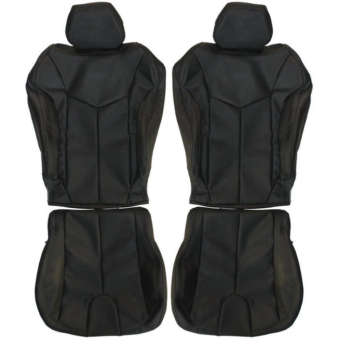 2011-2016 Hyundai Veloster Coupe Custom Real Leather Seat Covers (Front)