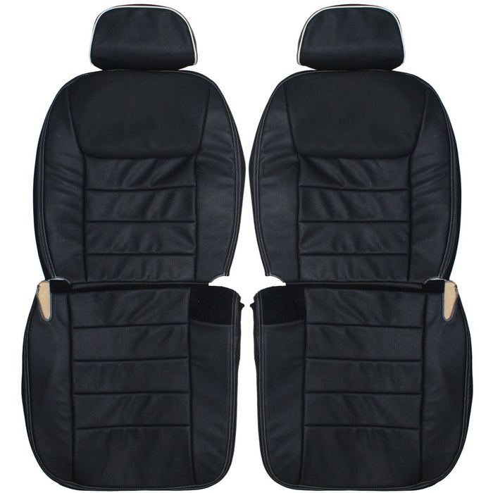 1998-2002 Lincoln Town Car Custom Real Leather Seat Covers (Front)