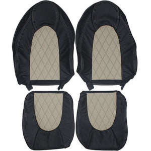 1996-2006 Jaguar XK8 X100 Custom Real Leather Seat Covers (Front) - lseat2