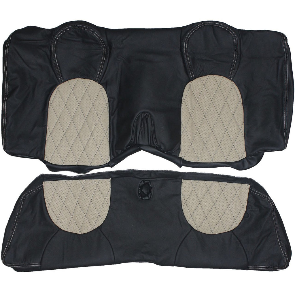 1996-2006 Jaguar XK8 X100 Custom Real Leather Seat Covers (Rear) - lseat2