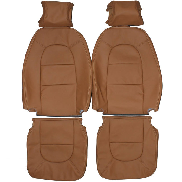 1990-1993 Saab 900 Convertible Custom Real Leather Seat Covers (Front)