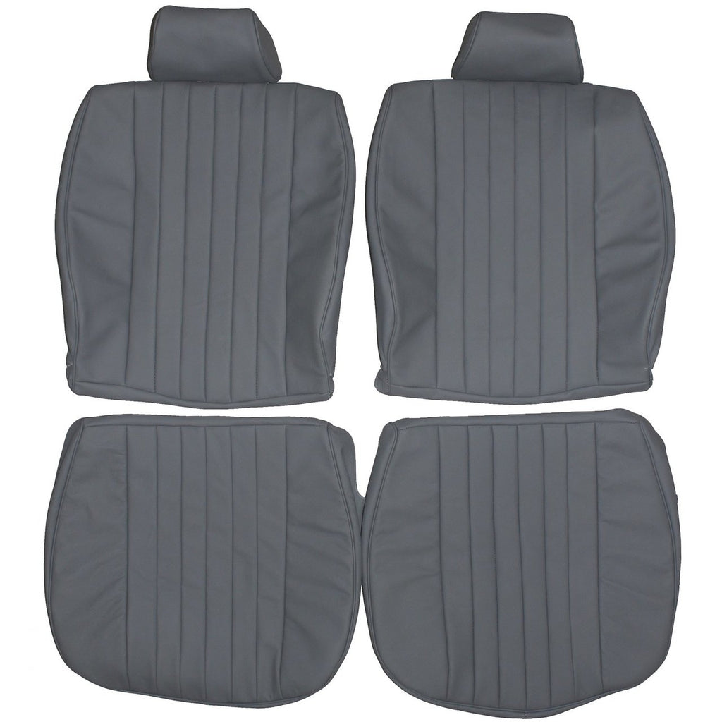 1980-1984 Mercedes Benz R107 SL C107 SLC Custom Real Leather Seat Covers (Front) - lseat2