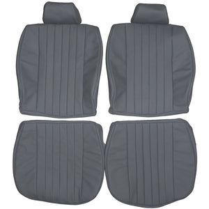 1980-1984 Mercedes Benz R107 SL C107 SLC Custom Real Leather Seat Covers (Front) - lseat2