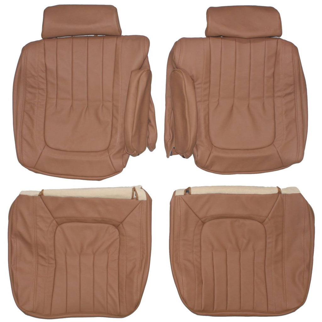 1976-1979 Cadillac Seville Custom Real Leather Seat Covers (Front) - lseat2
