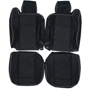 2002-2009 Hummer H2 Custom Real Leather Seat Covers (Front) - lseat2