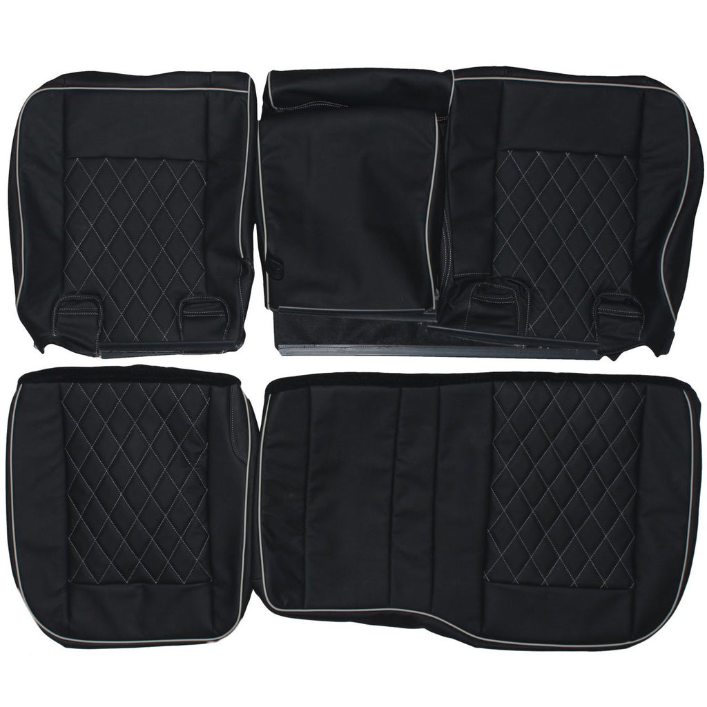 2002-2009 Hummer H2 Custom Real Leather Seat Covers (Rear) - lseat2