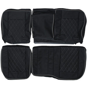 2002-2009 Hummer H2 Custom Real Leather Seat Covers (Rear) - lseat2
