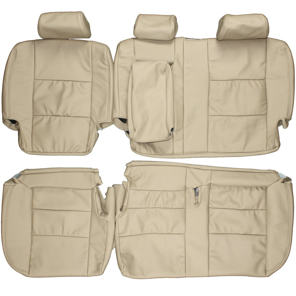 1998-2007 Toyota Land Cruiser J100 Custom Real Leather Seat Covers (Rear) - lseat2