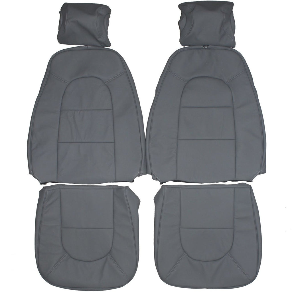 1986-1989 Saab 900 Hatchback Custom Real Leather Seat Covers (Front) - lseat2
