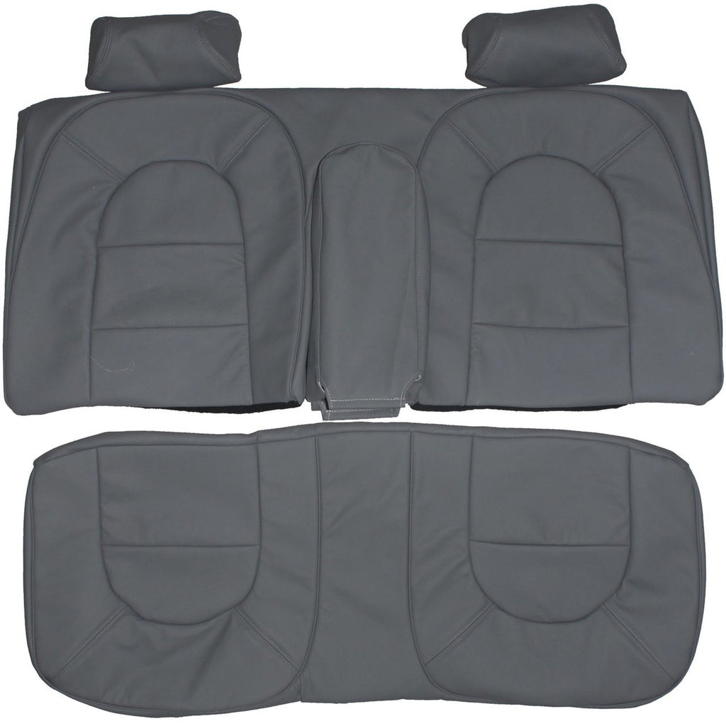 1986-1989 Saab 900 Hatchback Custom Real Leather Seat Covers (Rear) - lseat2