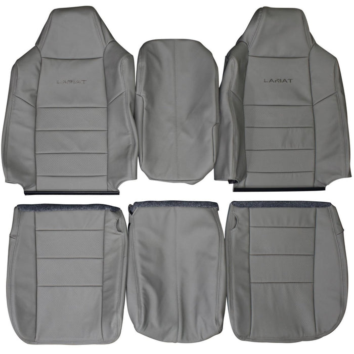 2002-2003 Ford F250 F350 Lariat Custom Real Leather Seat Covers (Front)