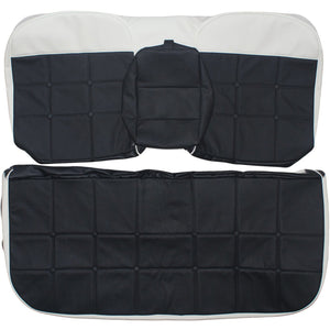 1963 Cadillac DeVille Sedan Custom Real Leather Seat Covers (Rear) - lseat2