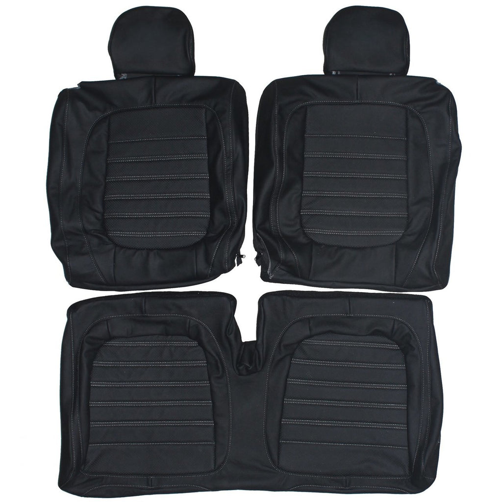 2011-2017 Volkswagen Beetle Custom Real Leather Seat Covers (Rear) - lseat2