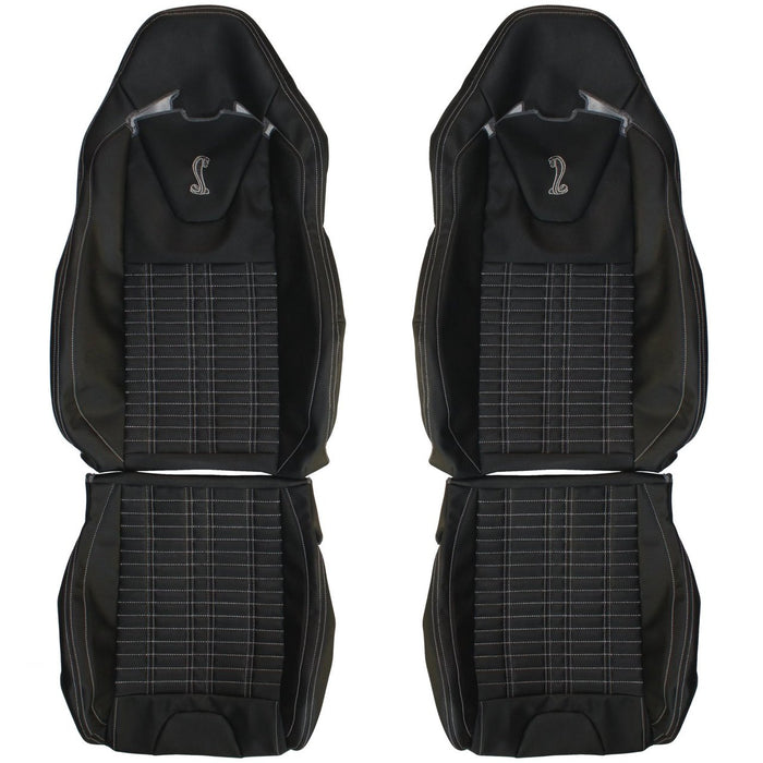 2010-2014 Ford Shelby Cobra GT500 Custom Real Leather Seat Covers (Front)
