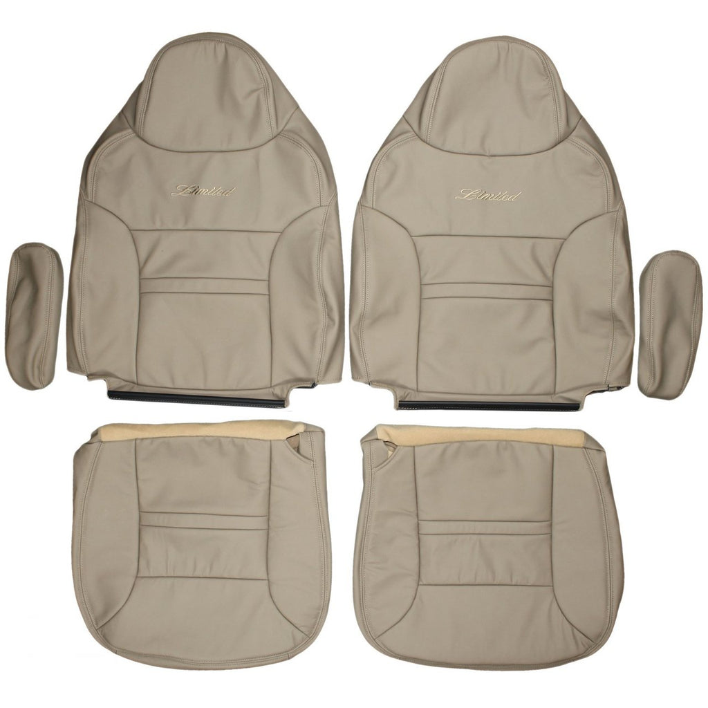 1999-2005 Ford Excursion Custom Real Leather Seat Covers (Front) - lseat2