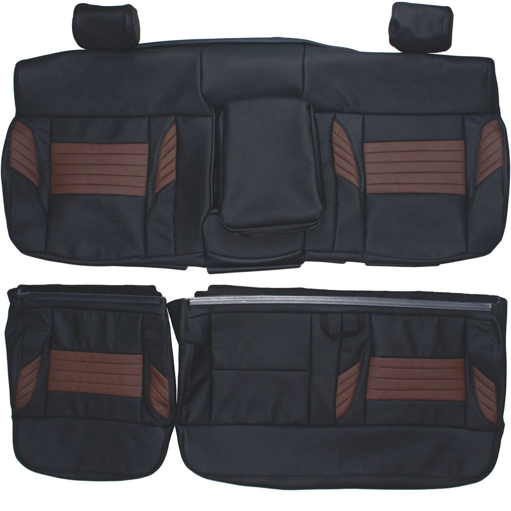 2008 Ford F150 Harley Davidson Custom Real Leather Seat Covers (Rear) - lseat2