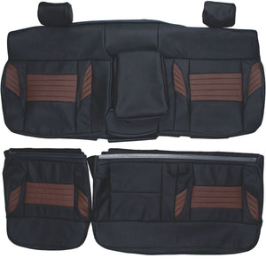 2008 Ford F150 Harley Davidson Custom Real Leather Seat Covers (Rear) - lseat2