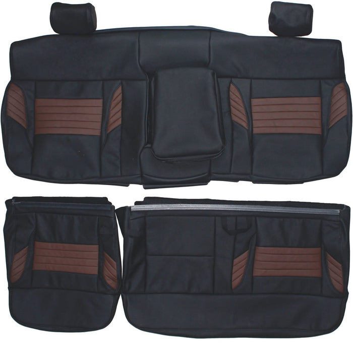 2008 Ford F150 Harley Davidson Custom Real Leather Seat Covers (Rear)