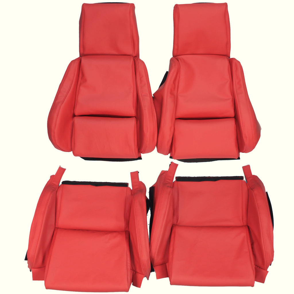 1984-1988 Chevrolet Corvette C4 Standard Custom Real Leather Seat Covers (Front) - lseat2