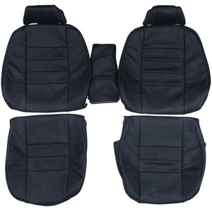 1986-1988 Mercedes Benz C126 Coupe 380SEC 560SEC Custom Real Leather Seat Covers (Front) - lseat2