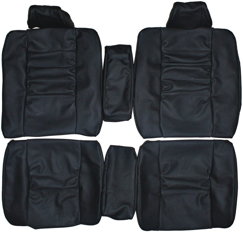 1986-1988 Mercedes Benz C126 Coupe 380SEC 560SEC Custom Real Leather Seat Covers (Rear) - lseat2