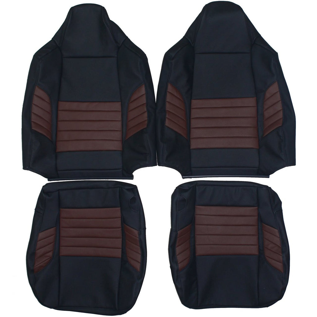 2008 Ford F250 Harley Davidson Custom Real Leather Seat Covers (Front) - lseat2