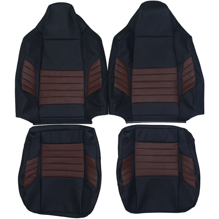 2008 Ford F250 Harley Davidson Custom Real Leather Seat Covers (Front)