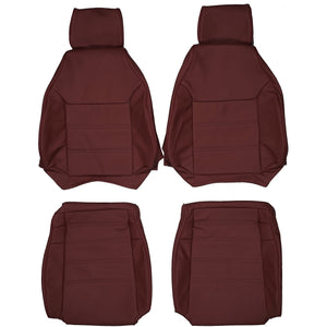 1986-1991 Mazda RX-7 FC3S Custom Real Leather Seat Covers (Front) - lseat2