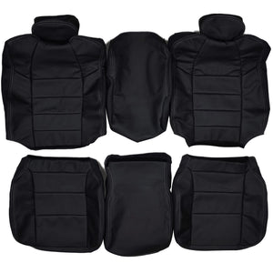 2004-2006 Ford F250 F350 SuperCab 40/20/40 Custom Real Leather Seat Covers (Front) - lseat2