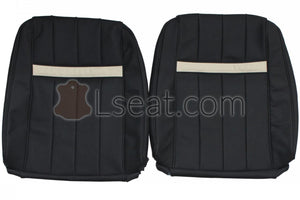 1969 Mercury Cougar XR-7 Custom Real Leather Seat Covers (Front) - lseat2