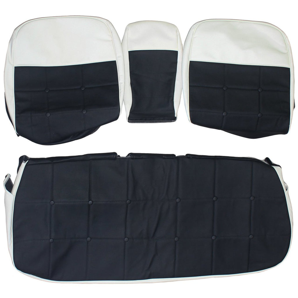 1963 Cadillac DeVille Coupe Custom Real Leather Seat Covers (Front) - lseat2