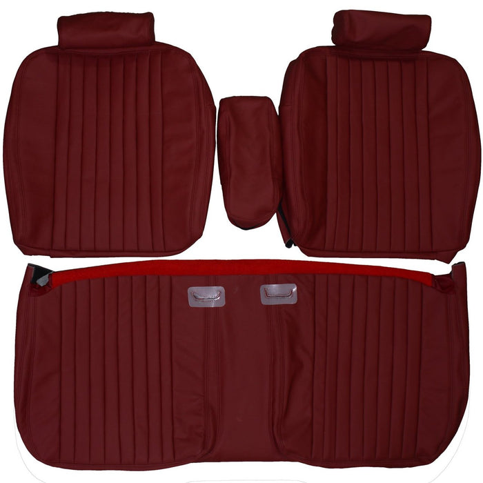 1981-1984 Cadillac DeVille Coupe Custom Real Leather Seat Covers (Front)