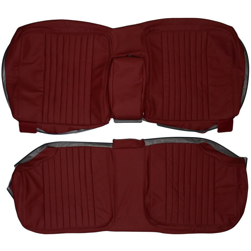 1981-1984 Cadillac DeVille Coupe Custom Real Leather Seat Covers (Rear) - lseat2