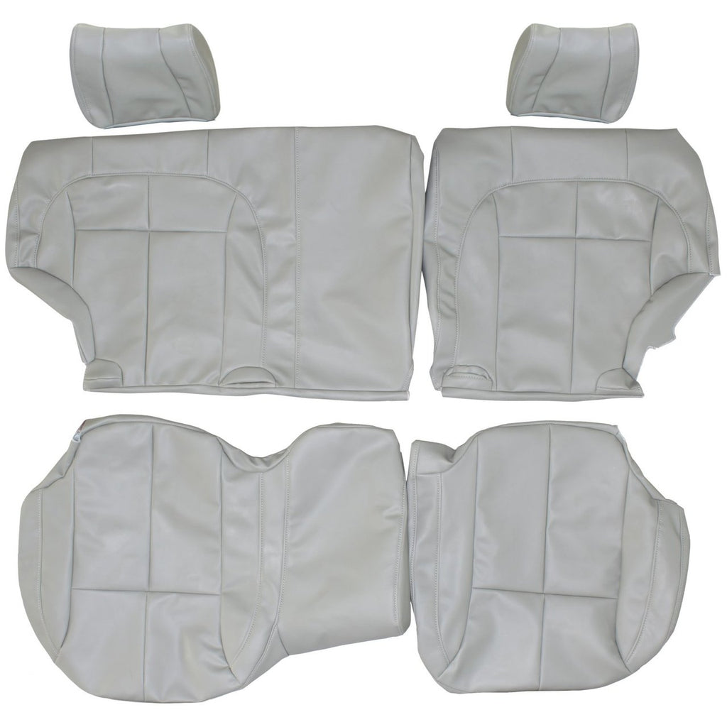 2002-2004 Jeep Grand Cherokee Custom Real Leather Seat Covers (Rear) - lseat2