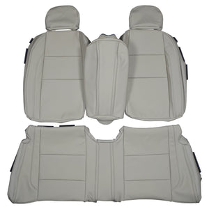 2010-2013 Volvo C70 Convertible Custom Real Leather Seat Covers (Rear) - lseat2